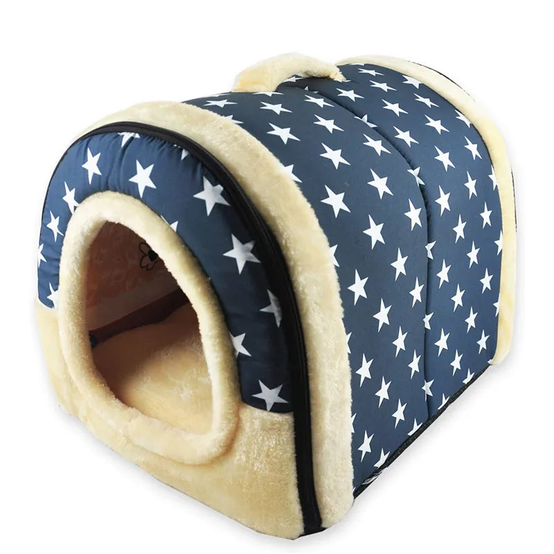 Indoor Soft and Cozy Dog House Bed