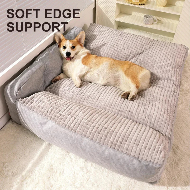 Soft and Cozy Plush Fleece Dog Bed
