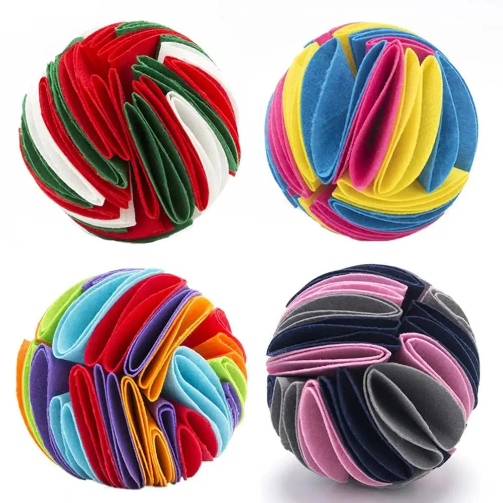 Dog Sniffing Puzzle Ball