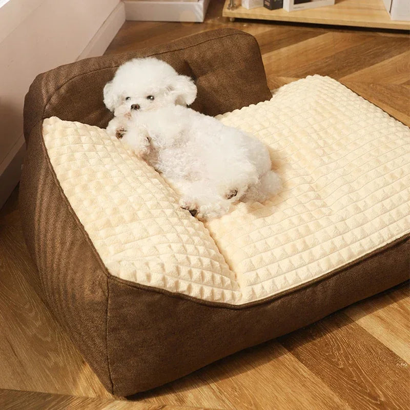 Soft and Cozy Plush Fleece Dog Bed