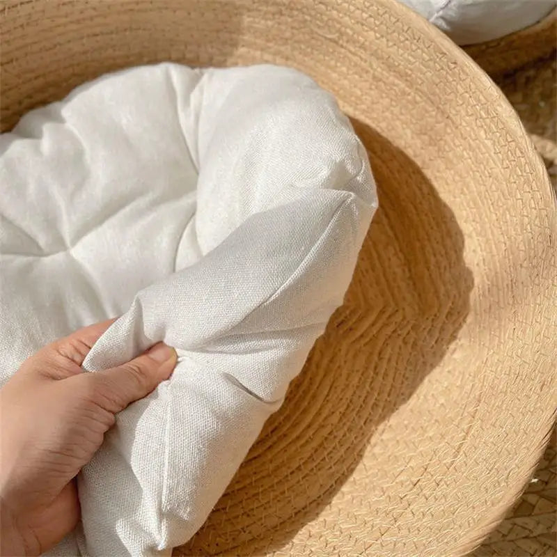 Bamboo Weaving Nest Basket Bed for Small Dogs