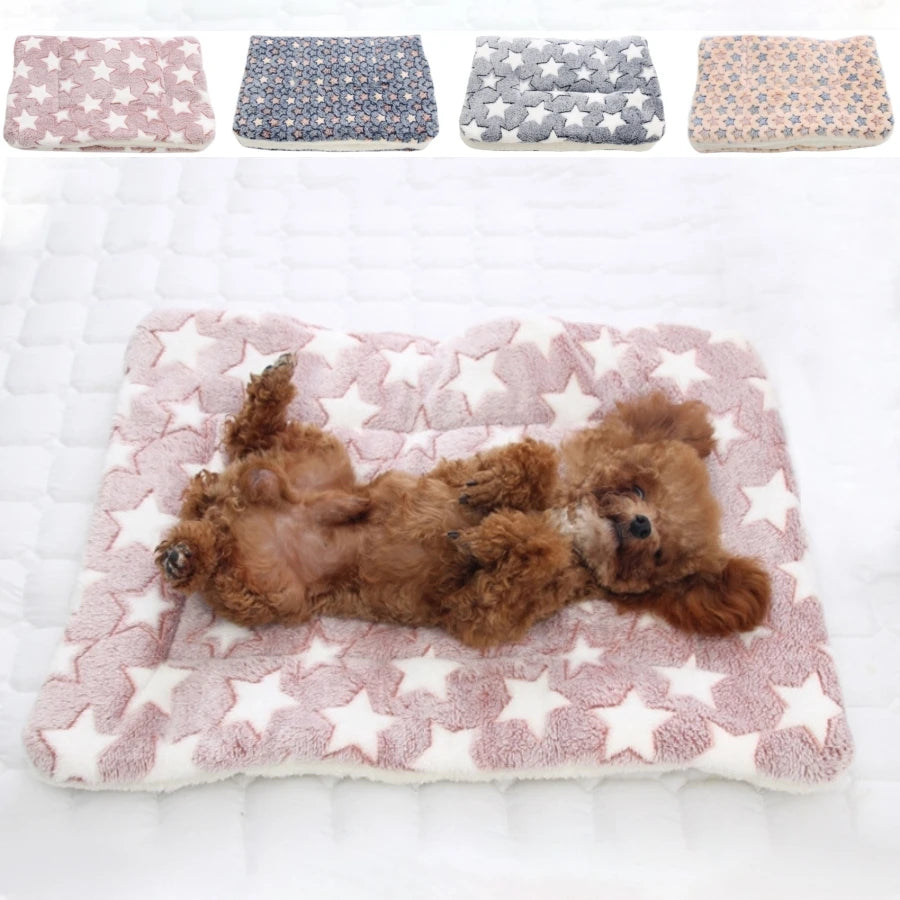 Thick Fleece Colourful Mat Bed for Small and Medium Dogs