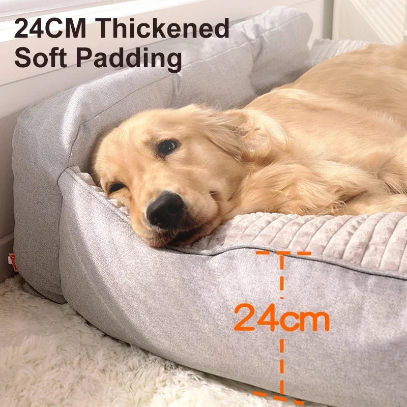 Soft and Cozy Plush Fleece Dog Bed