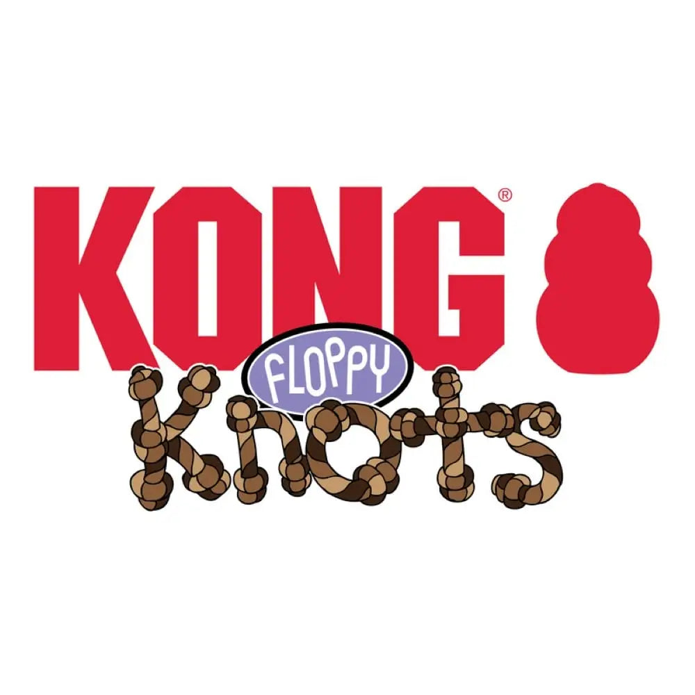 KONG - Wild Knots Bear - Internal Knotted Ropes and Minimal Stuffing for Less Mess