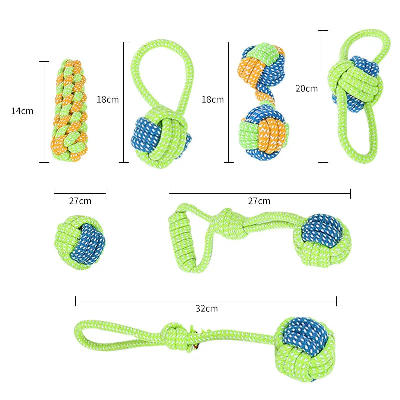 Cotton Rope Dog Toy Set