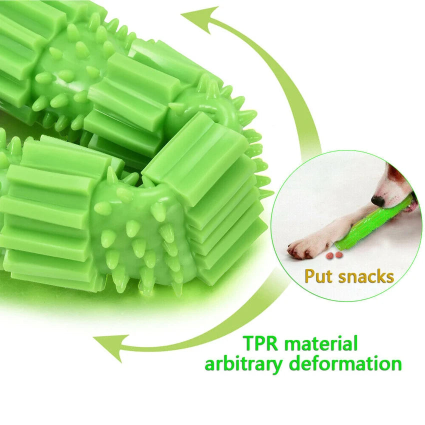 Interactive Rubber Chew Toy for Small to Medium Dogs