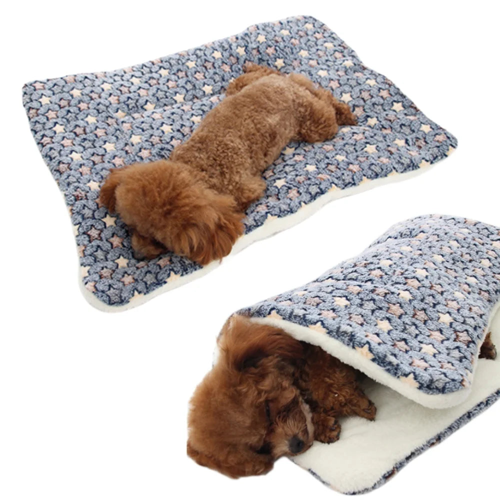 Thick Fleece Colourful Mat Bed for Small and Medium Dogs