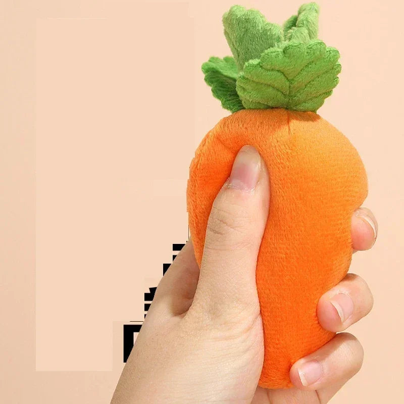 Plush Carrot Snuffle Puzzle Toy