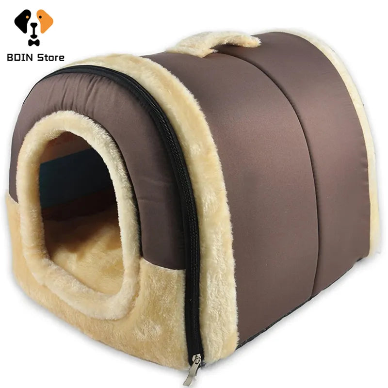 Indoor Soft and Cozy Dog House Bed