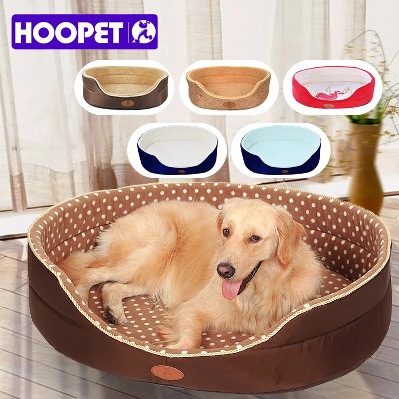 Soft Fleece Oval Dog Bed