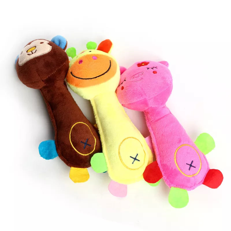 Plush Toy Animal with Squeaky for Small Dogs