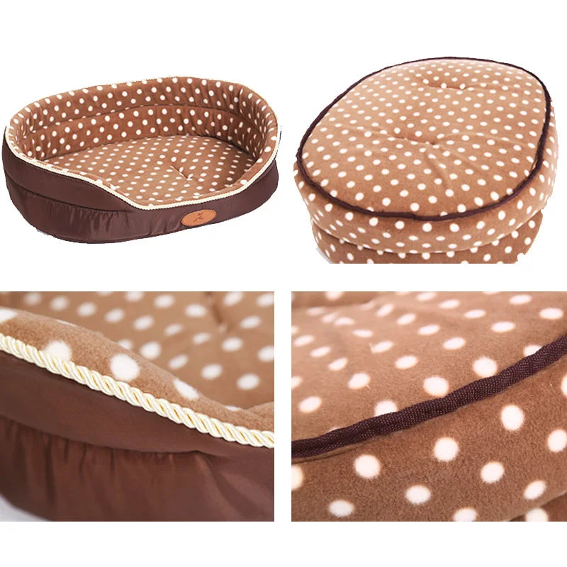 Soft Fleece Oval Dog Bed