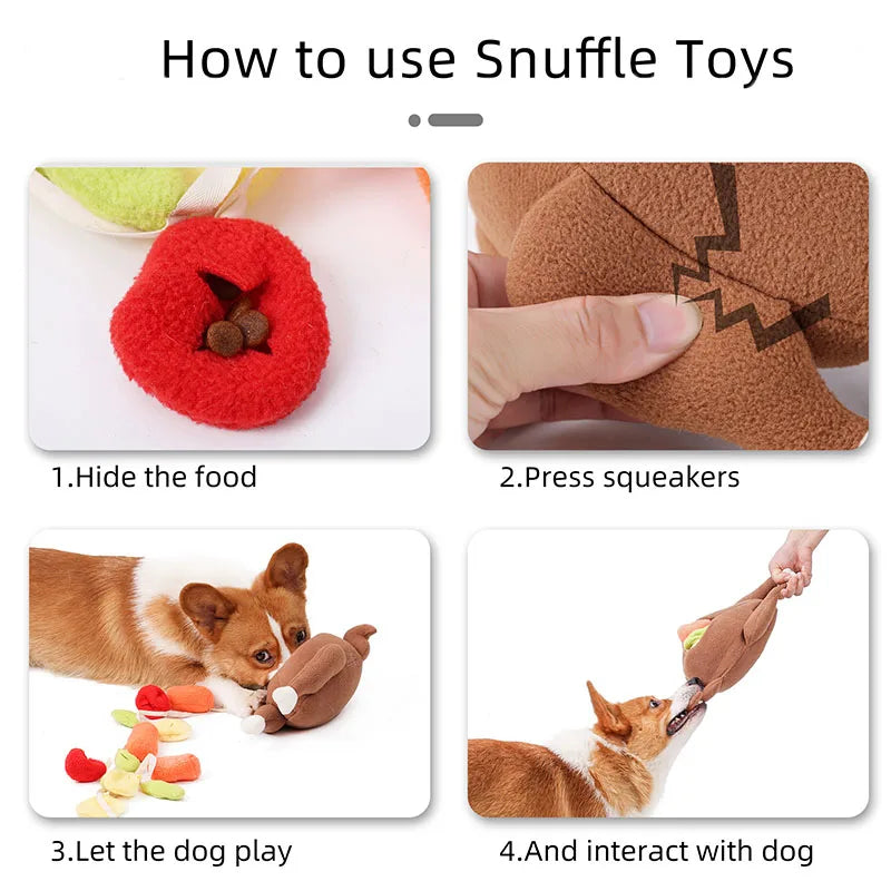 Plush Snuffle Puzzle Toy