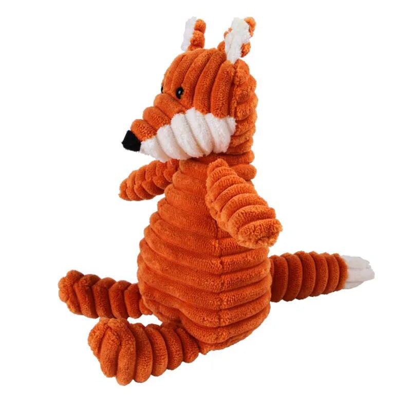 Plush Dog Toy Animal Stuffies with Squeekies