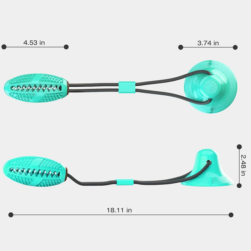 Interactive Chew Toy with Suction Cup For Medium and Large Dogs