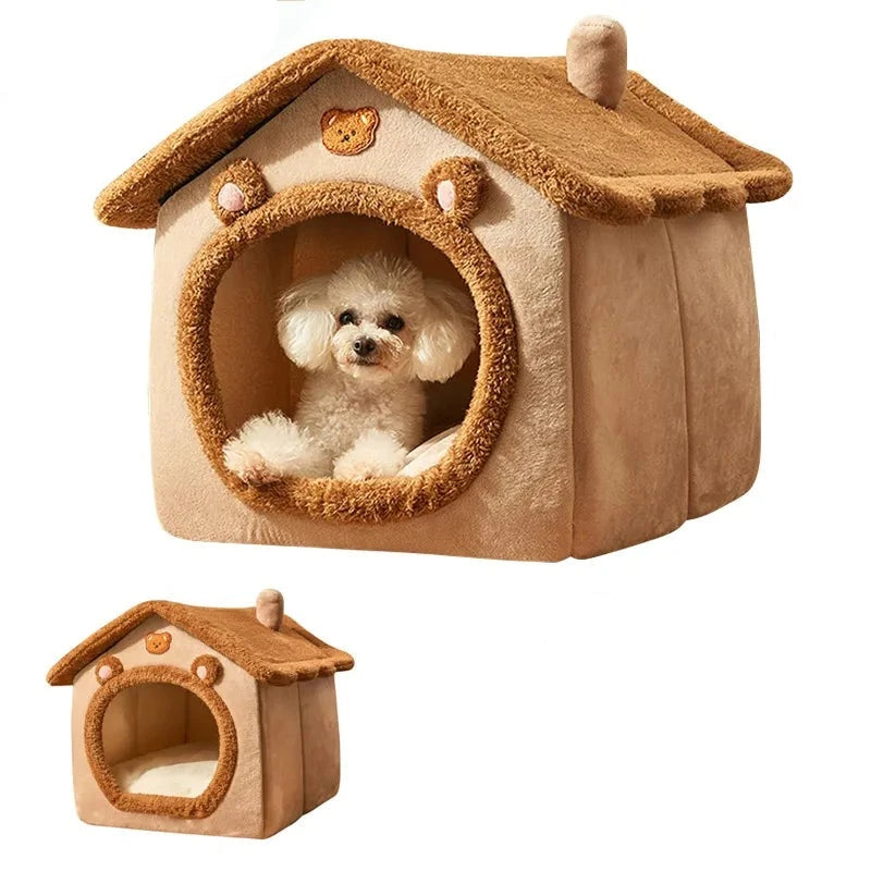 Foldable Dog House Kennel Dog Bed for Small Dogs