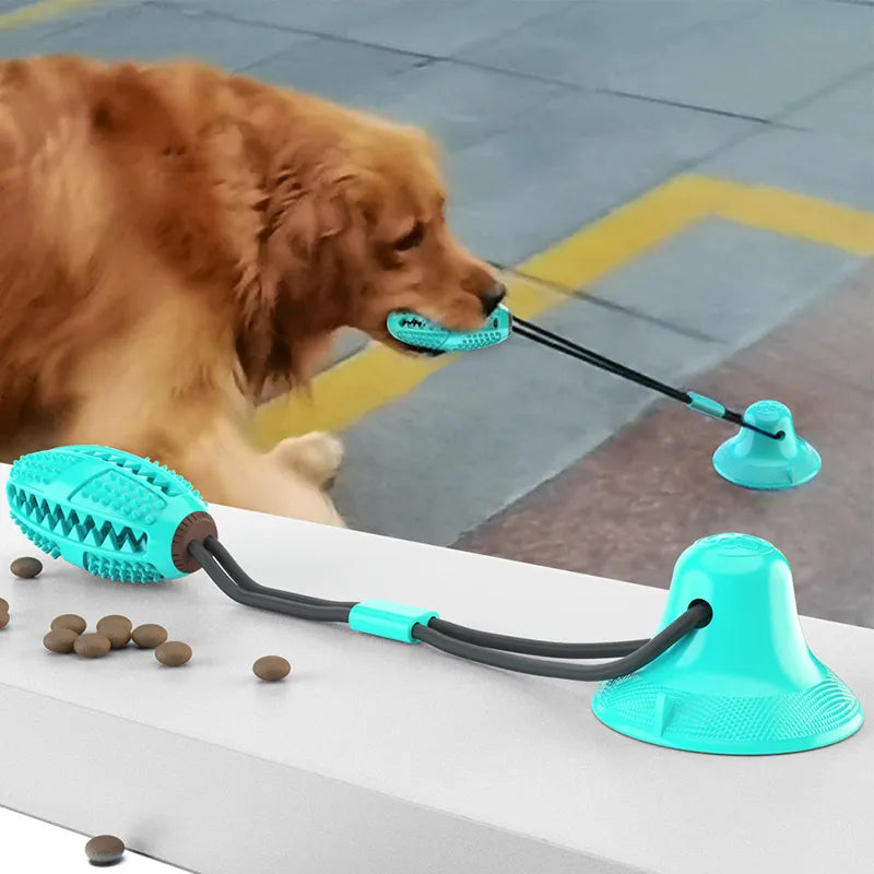 Interactive Chew Toy with Suction Cup For Medium and Large Dogs