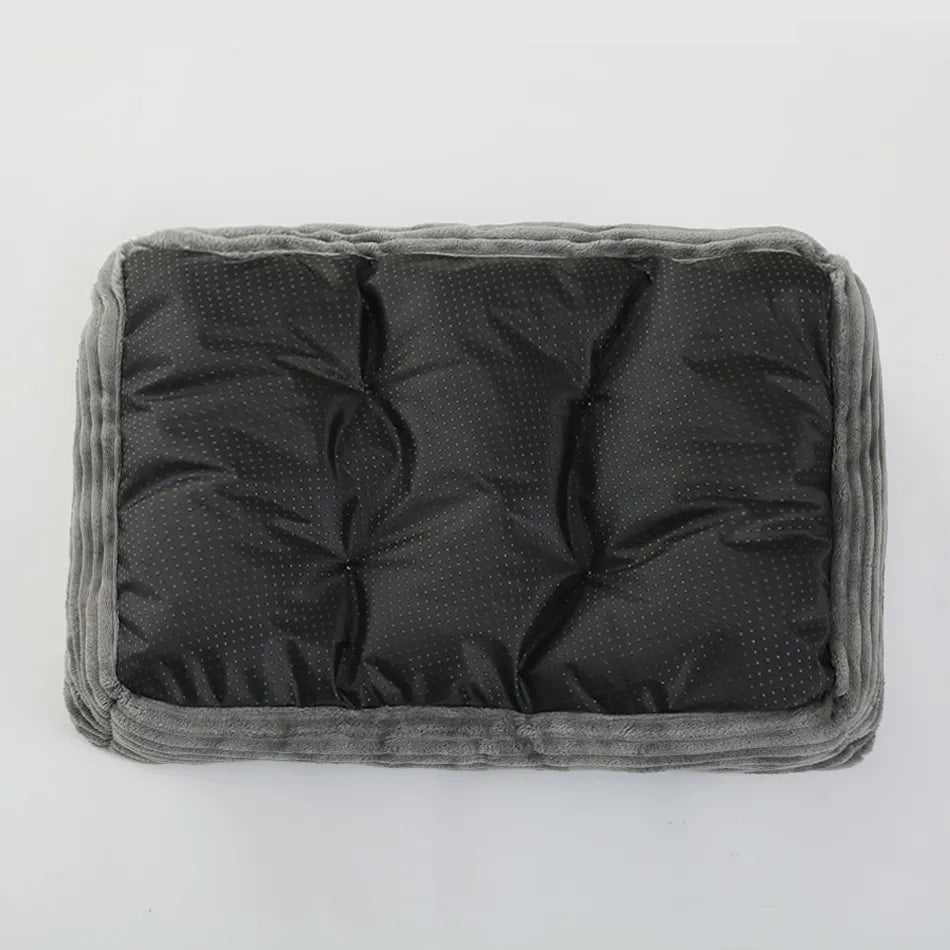 Plush Square Cushion Dog Bed