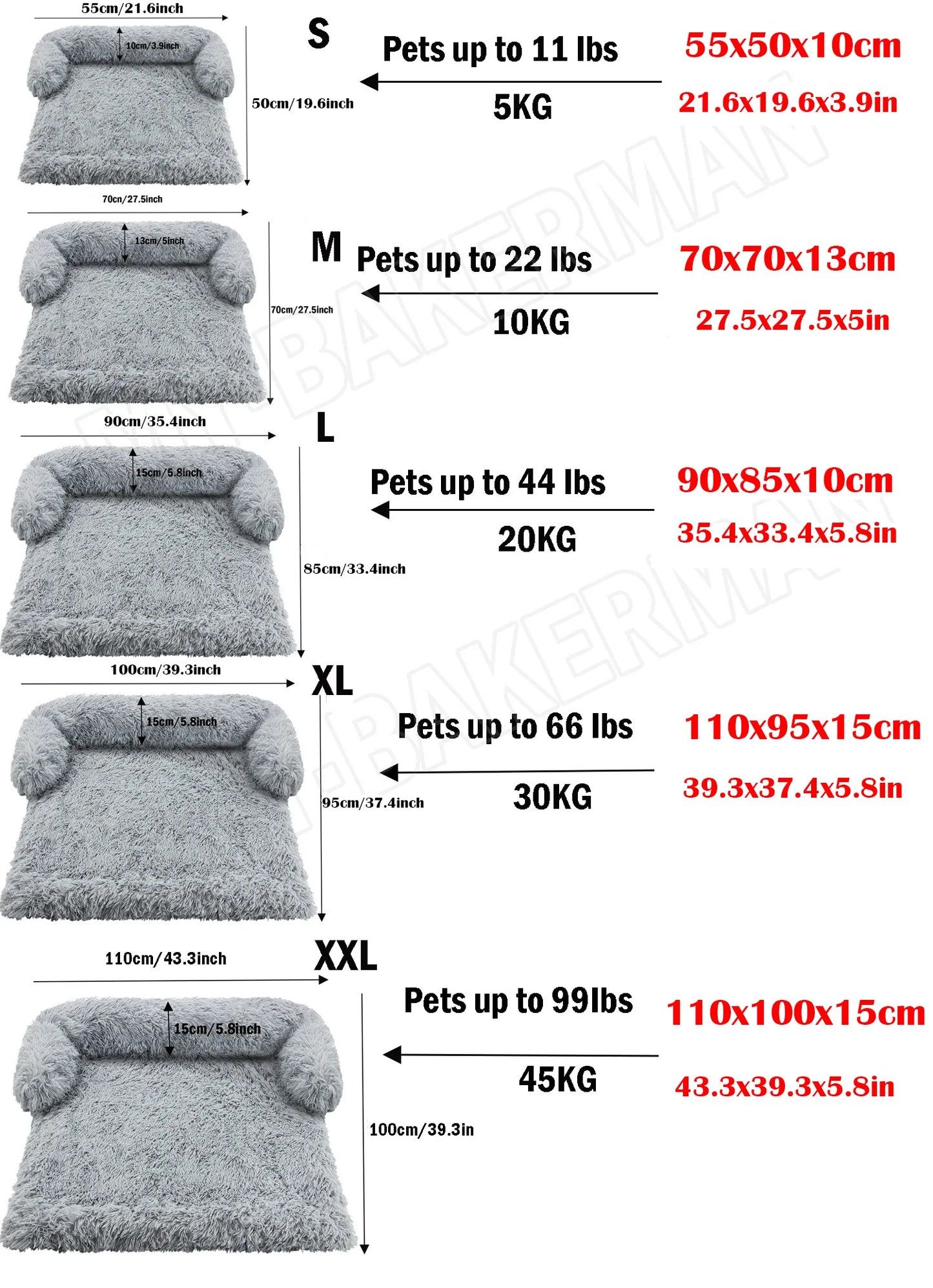 Soft Dog Bed Furniture Protector Mat