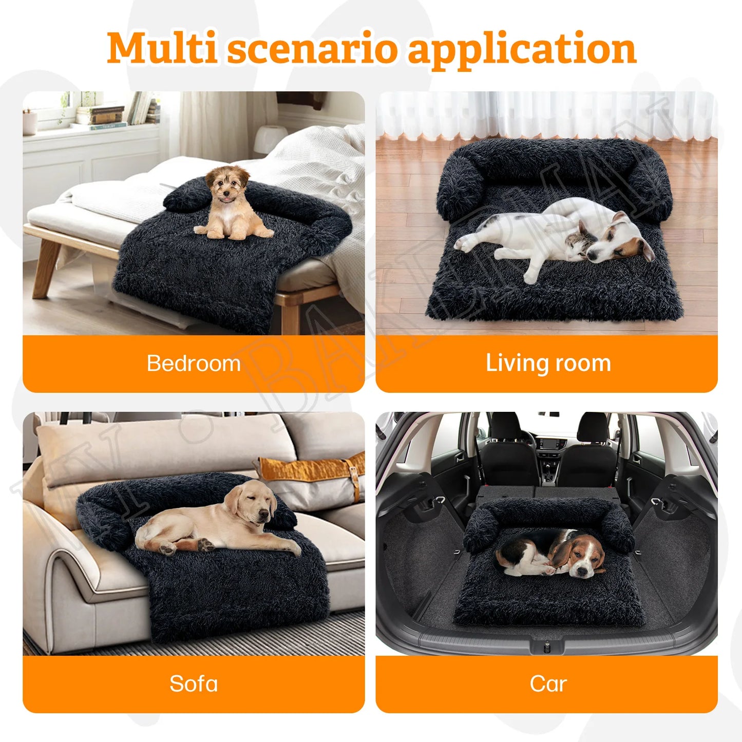 Soft Dog Bed Furniture Protector Mat