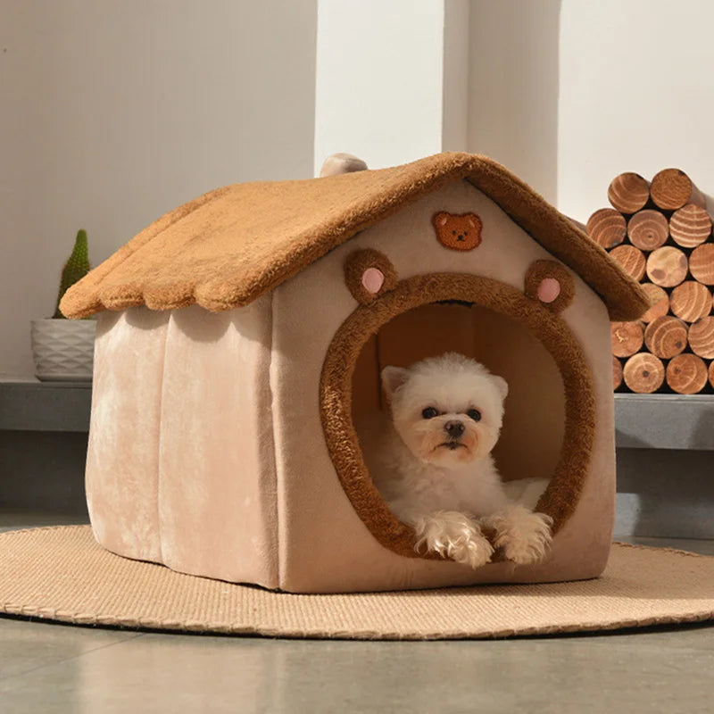 Foldable Dog House Kennel Dog Bed for Small Dogs