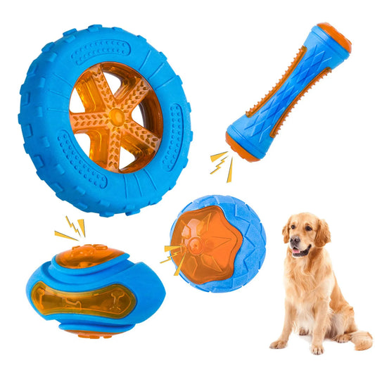 Squeaky Rubber Dog Toys