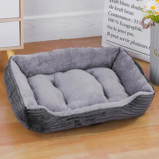 Soft Square Basket Bed for Dogs