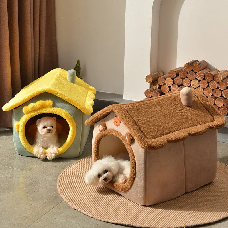 Foldable Dog House Kennel Dog Bed for Small Dogs