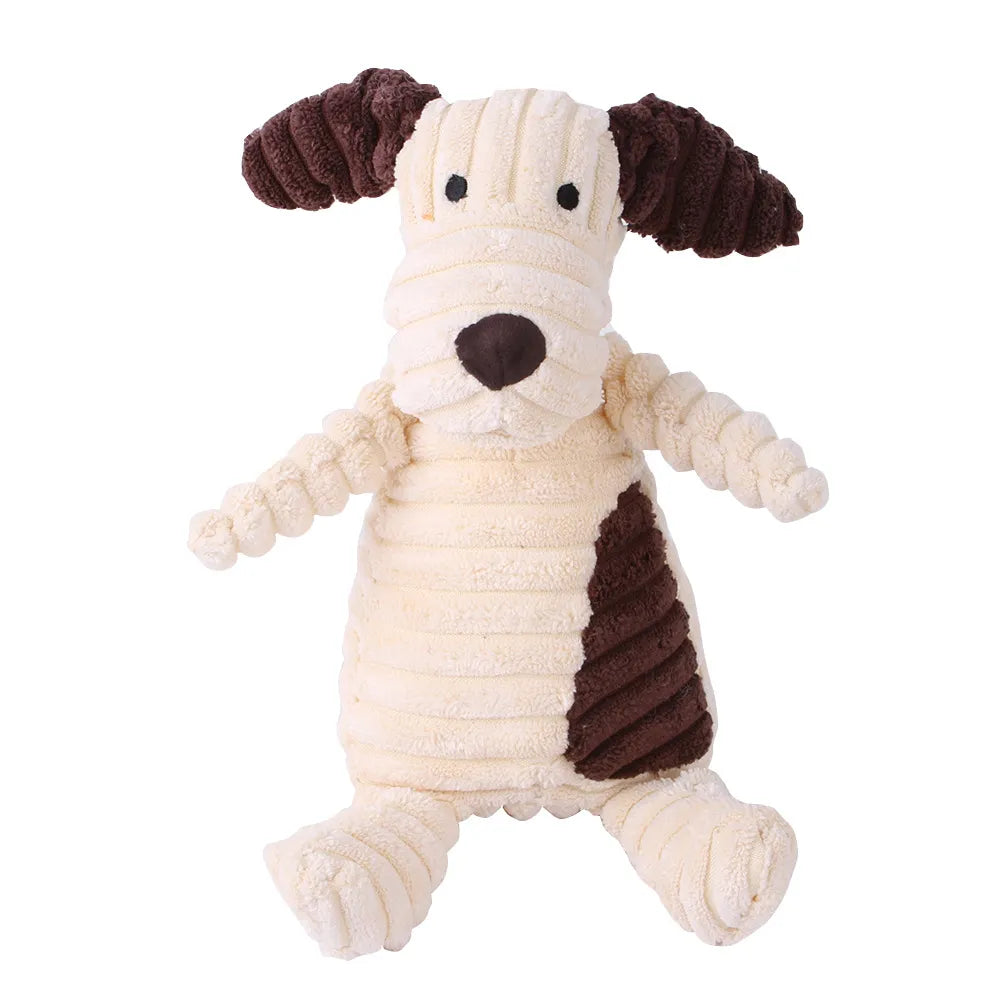 Plush Dog Toy Animal Stuffies with Squeekies