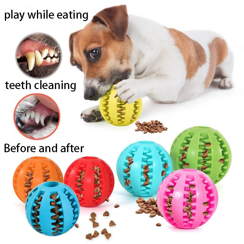 Rubber Treat Puzzle Chew Ball