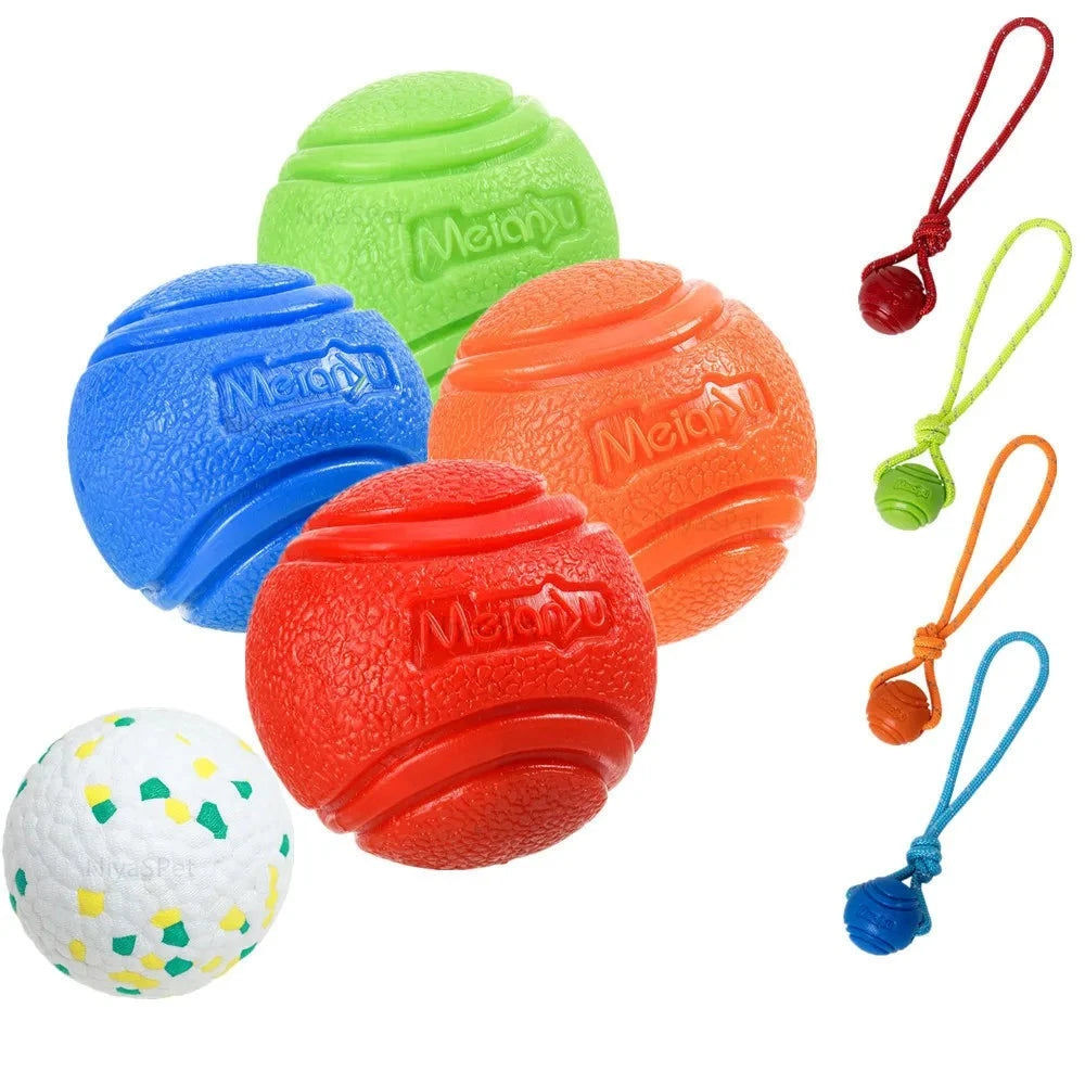 Indestructible Chew Bouncy Rubber Balls